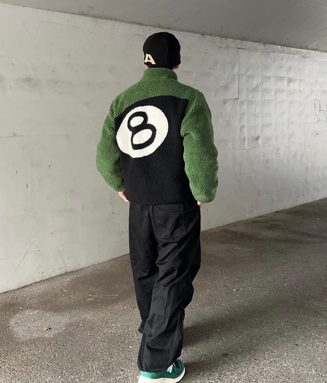 Stussy 8 Ball Fleece Green