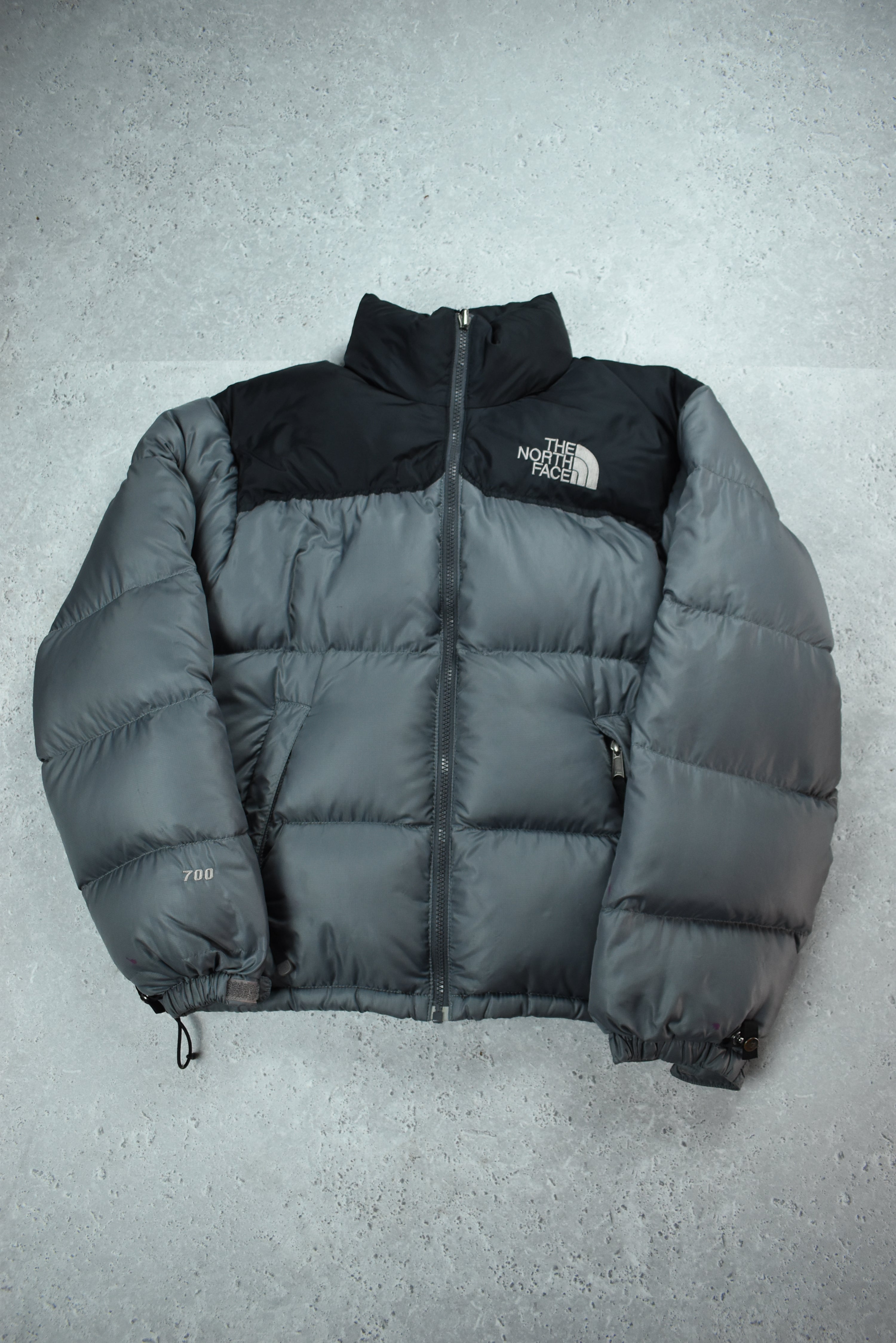 North face outlet grey puffer