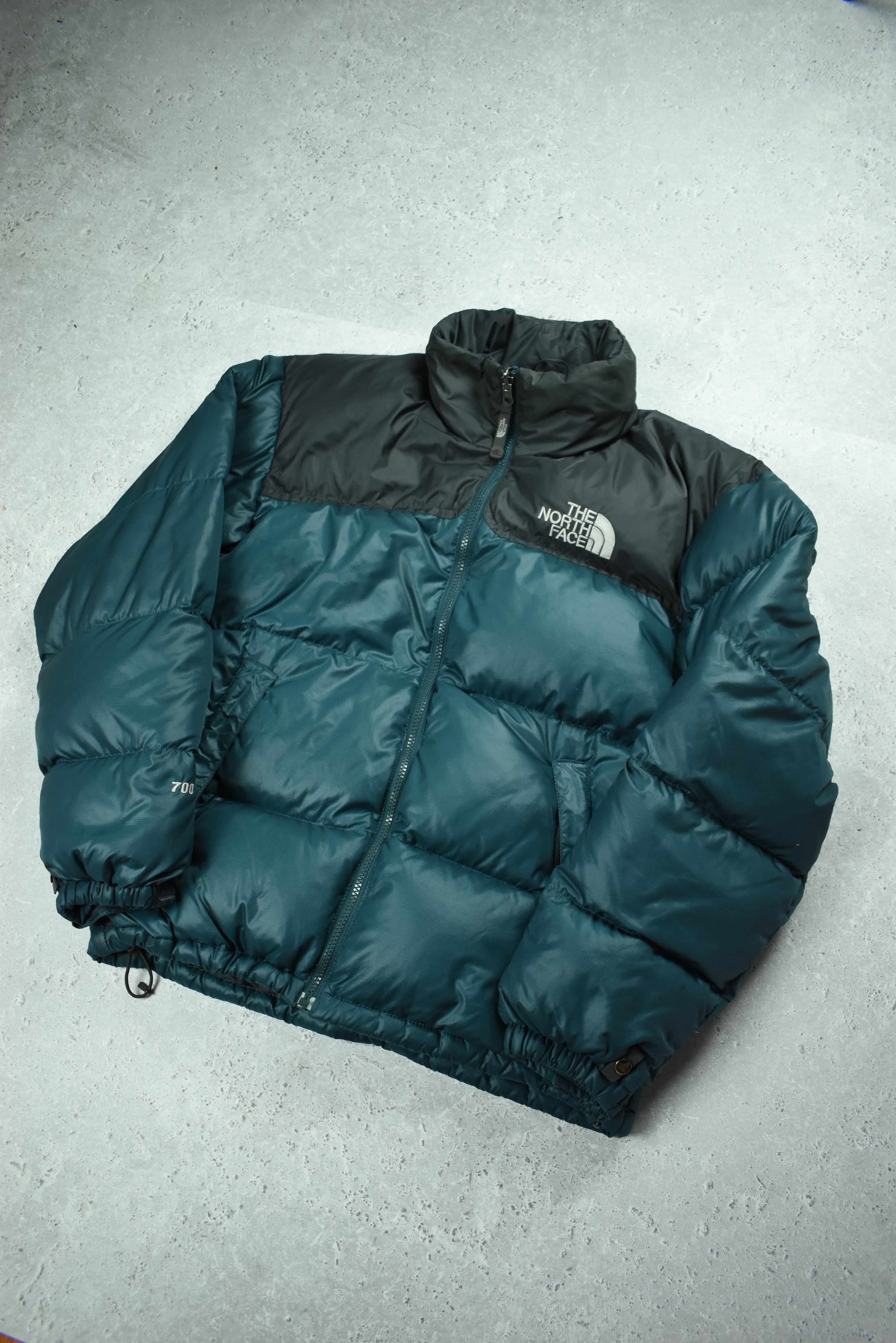 Aqua north face on sale jacket