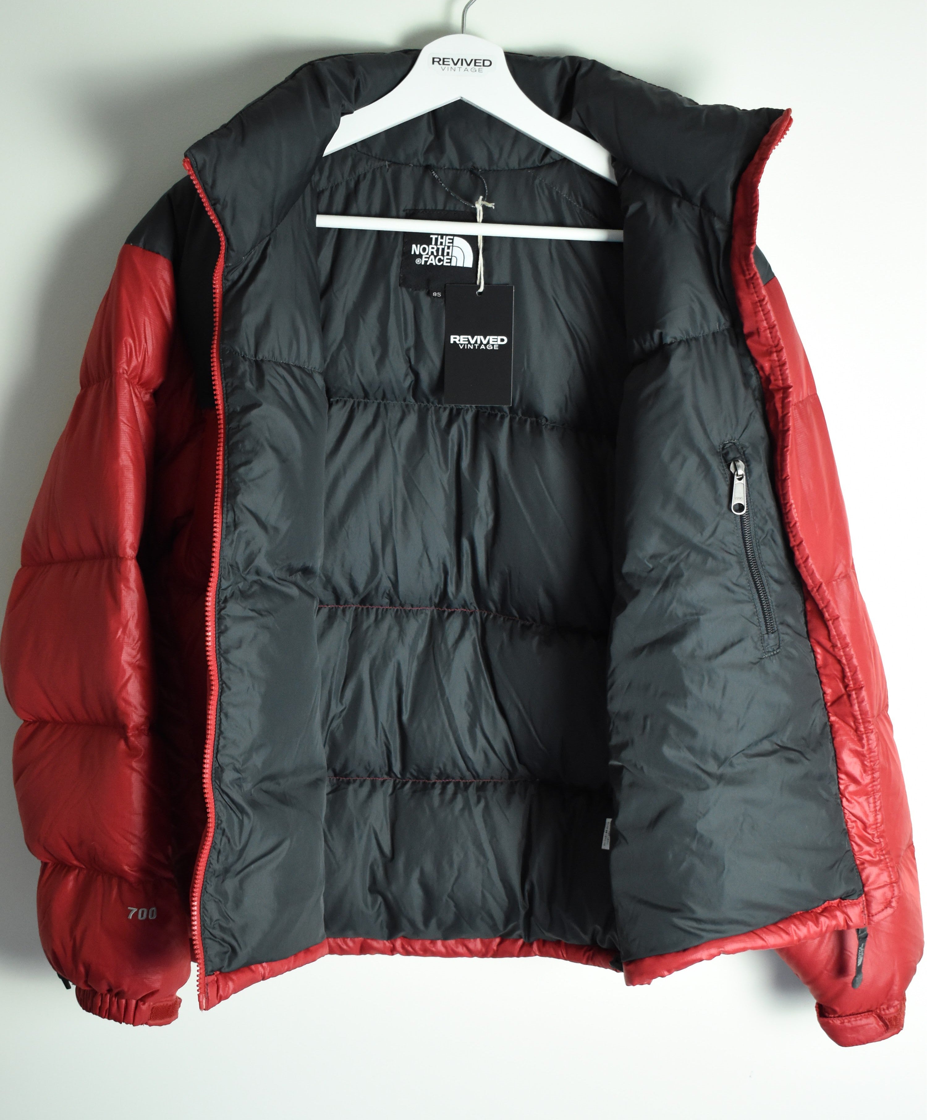 Vintage The North Face 700 Nuptse Puffer Red - Extra Small | Vintage Clothing