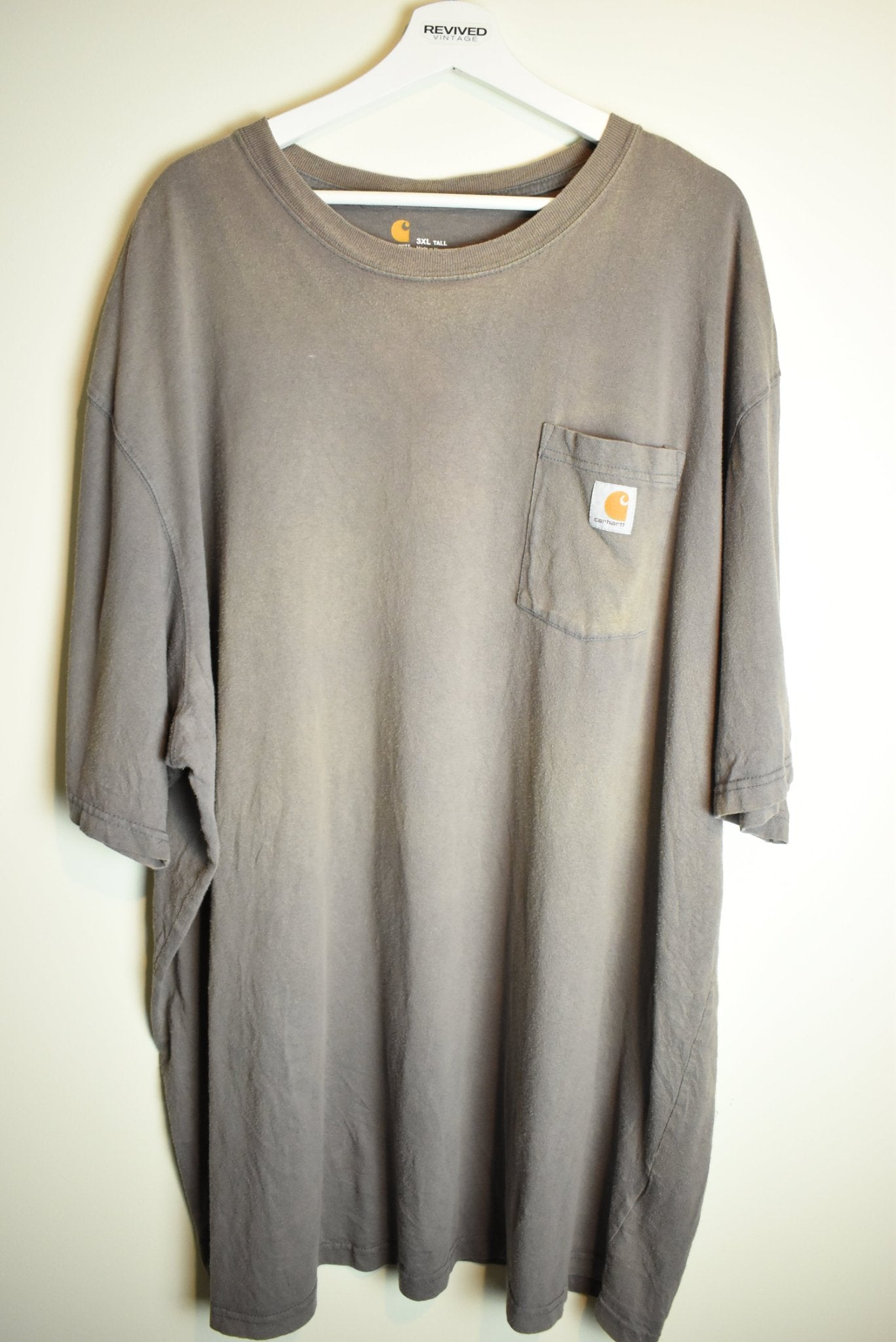 Vintage Carhartt Brown Cotton T-Shirt Original Fit 3XL