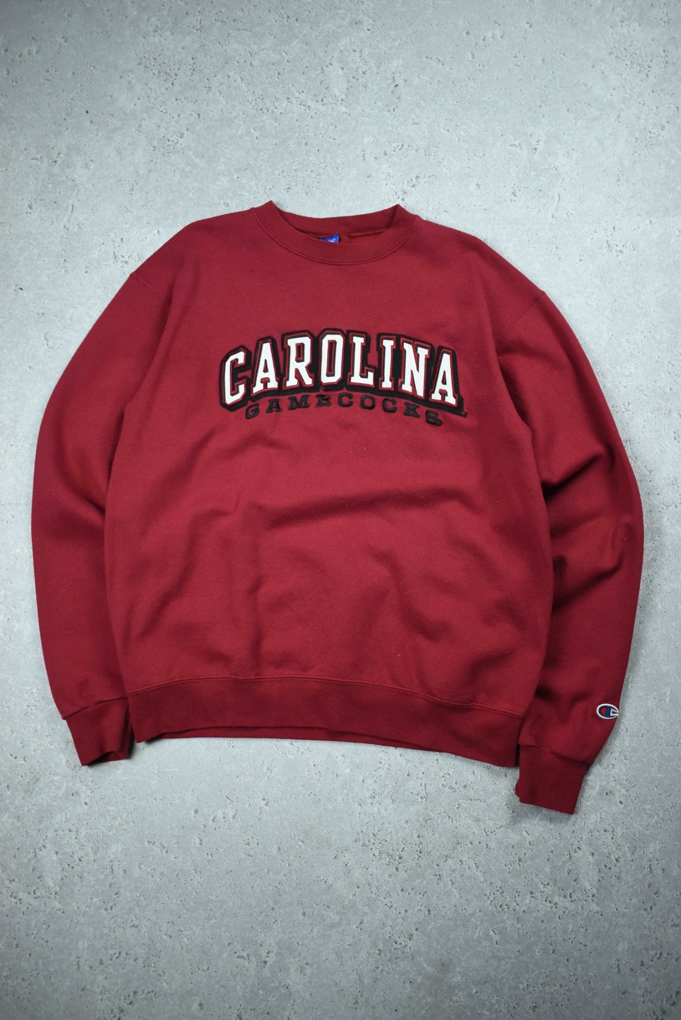 Vintage Champion Carolina Gamecocks Embroidered Sweatshirt Medium