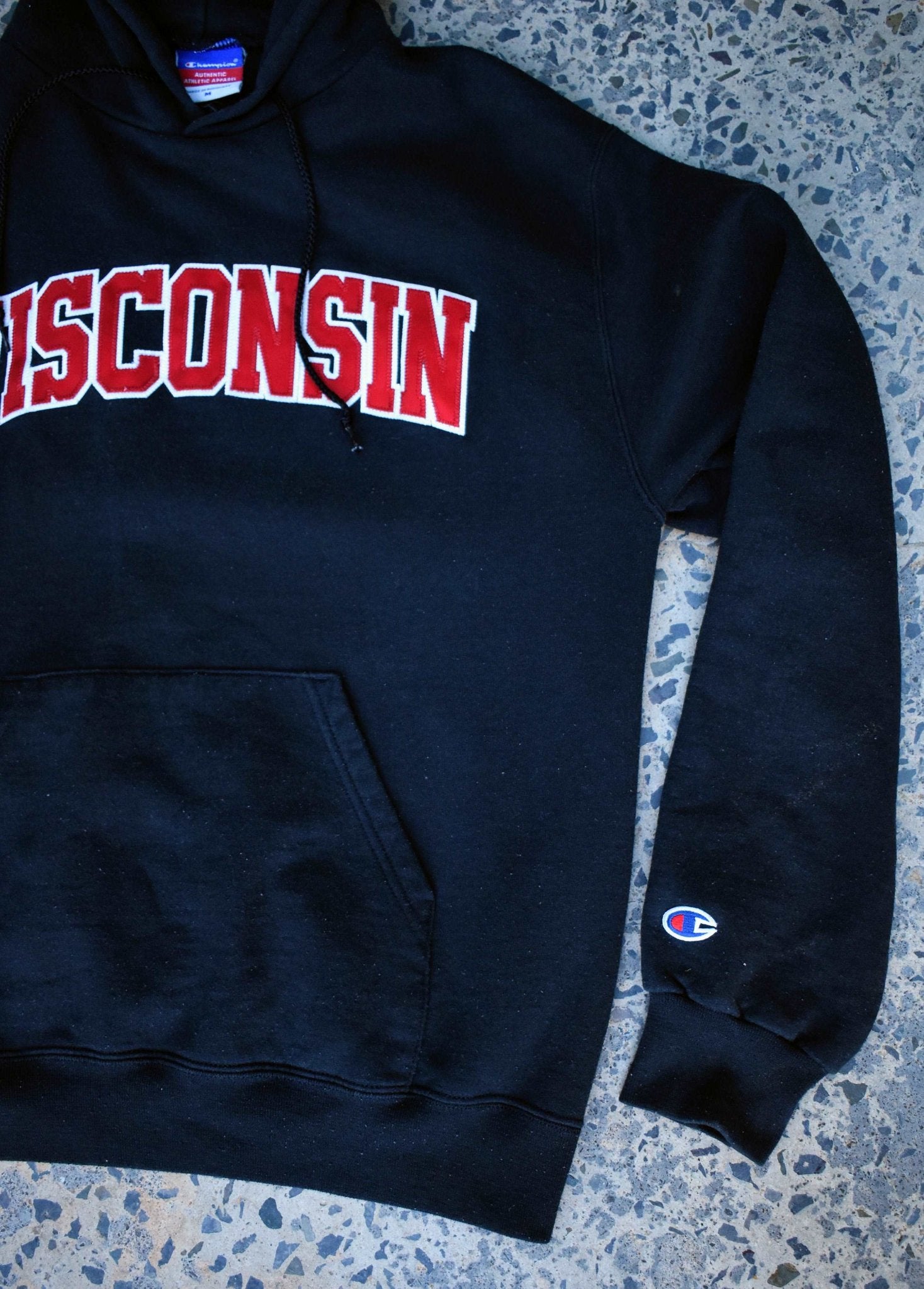 Vintage Champion Embroidered Wisconsin Logo Medium