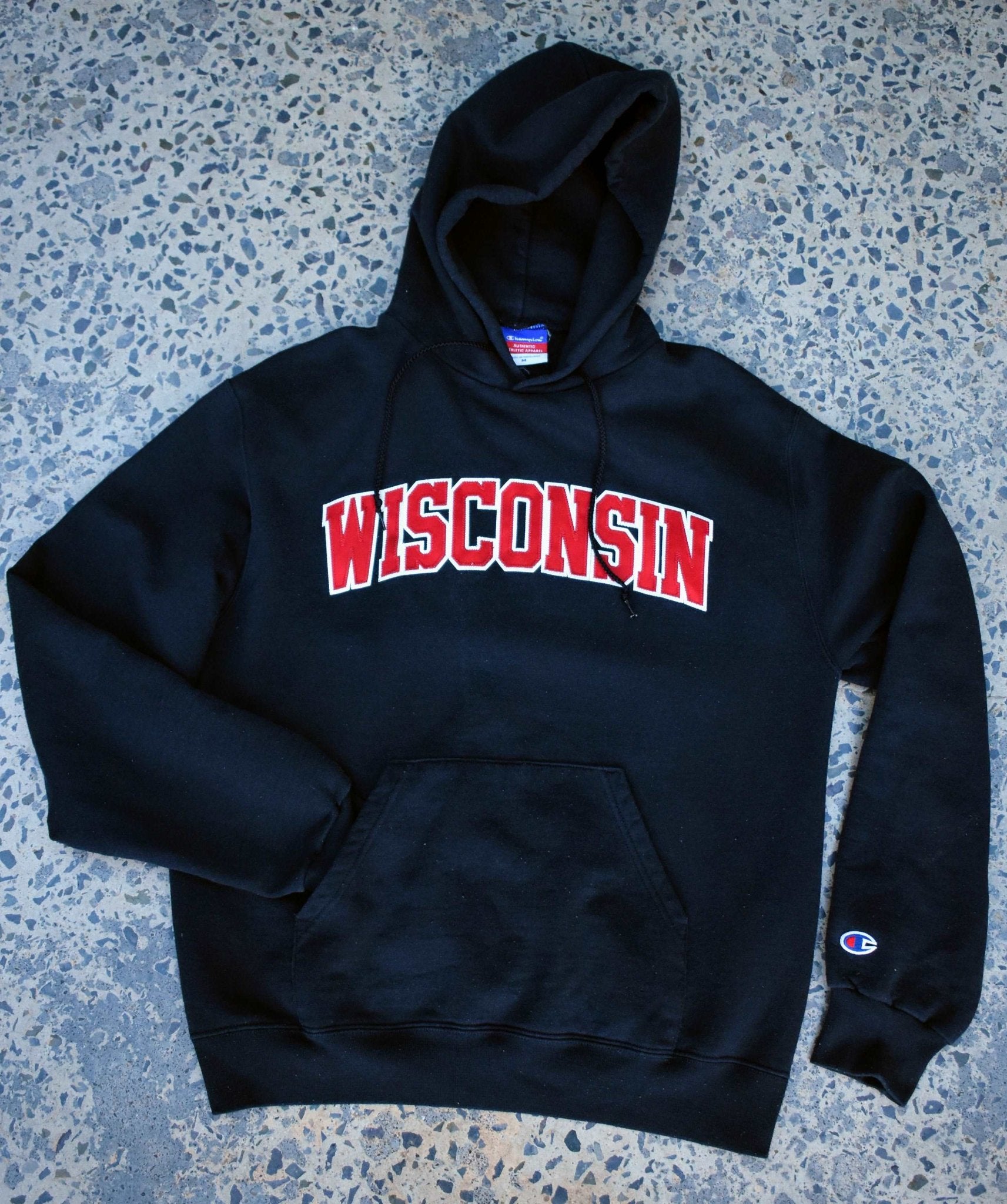 Vintage Champion Embroidered Wisconsin Logo Medium