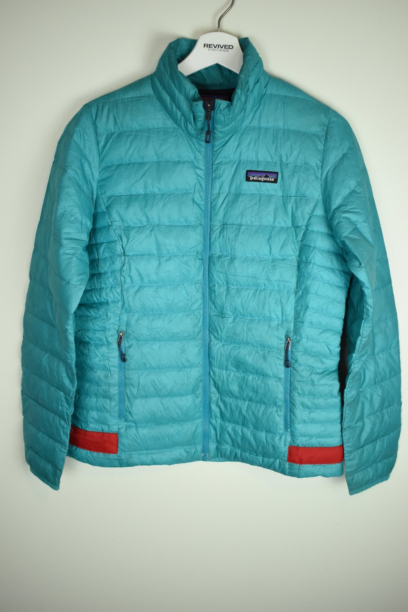 Vintage Patagonia Turquoise Puffer Jacket Small | Vintage Clothing