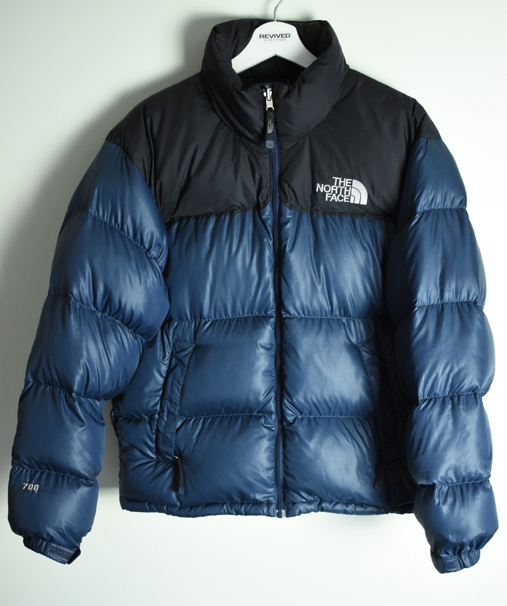 Vintage The North Face 700 Nuptse Puffer Blue - Medium | Vintage Clothing