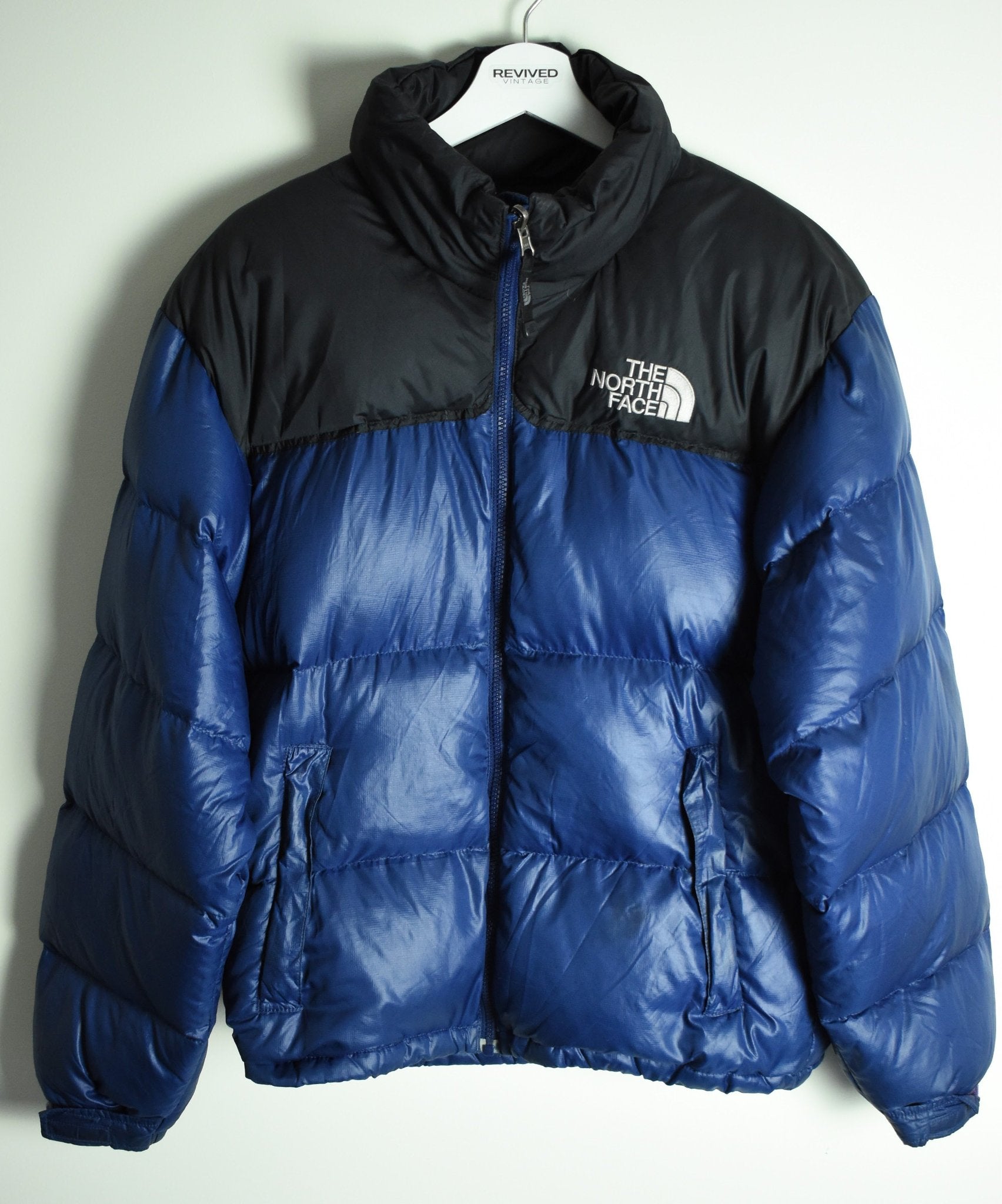 Vintage The North Face 700 Nuptse Puffer Blue - Medium | Vintage Clothing