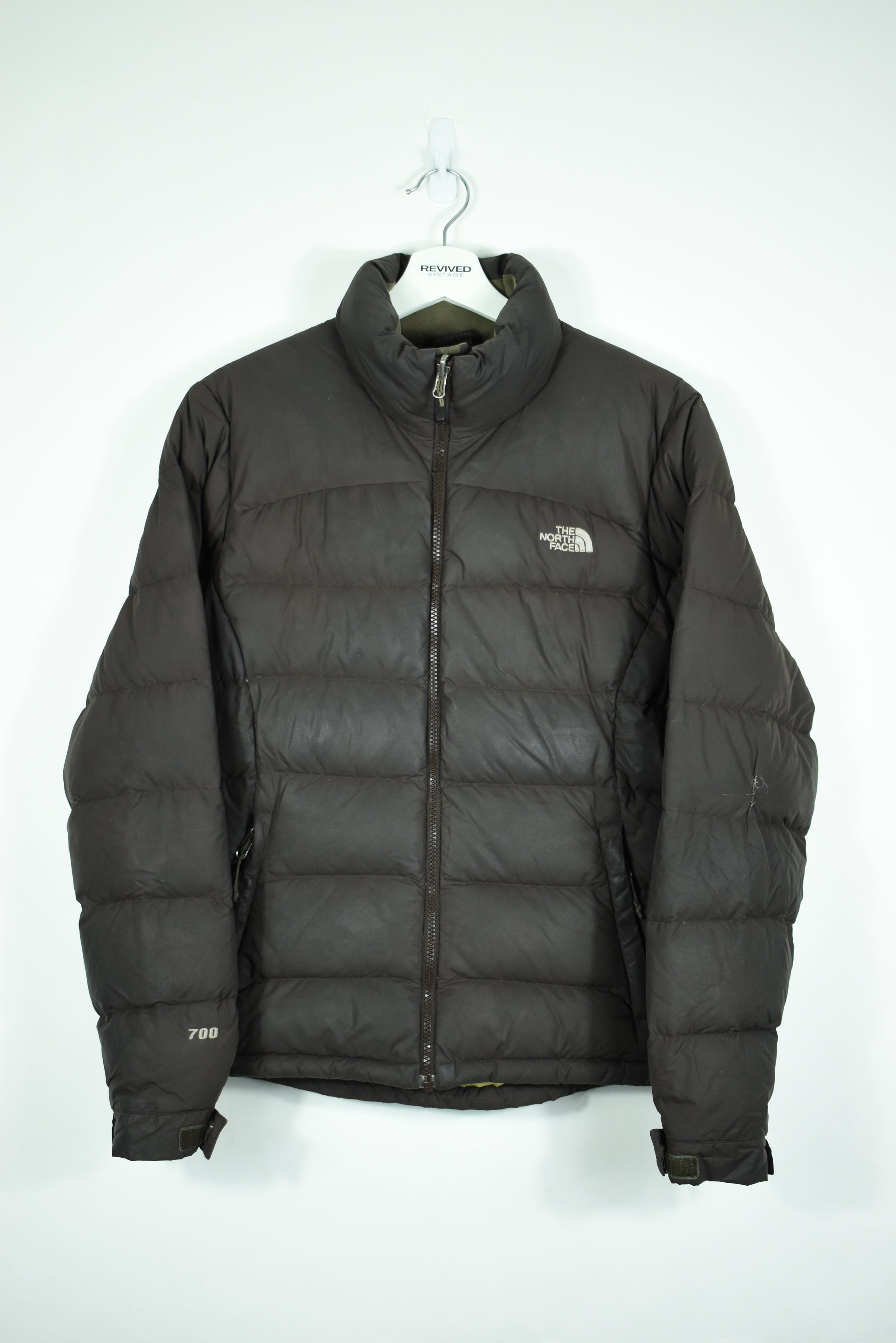 North face puffer jacket deals 700 puffer grey black