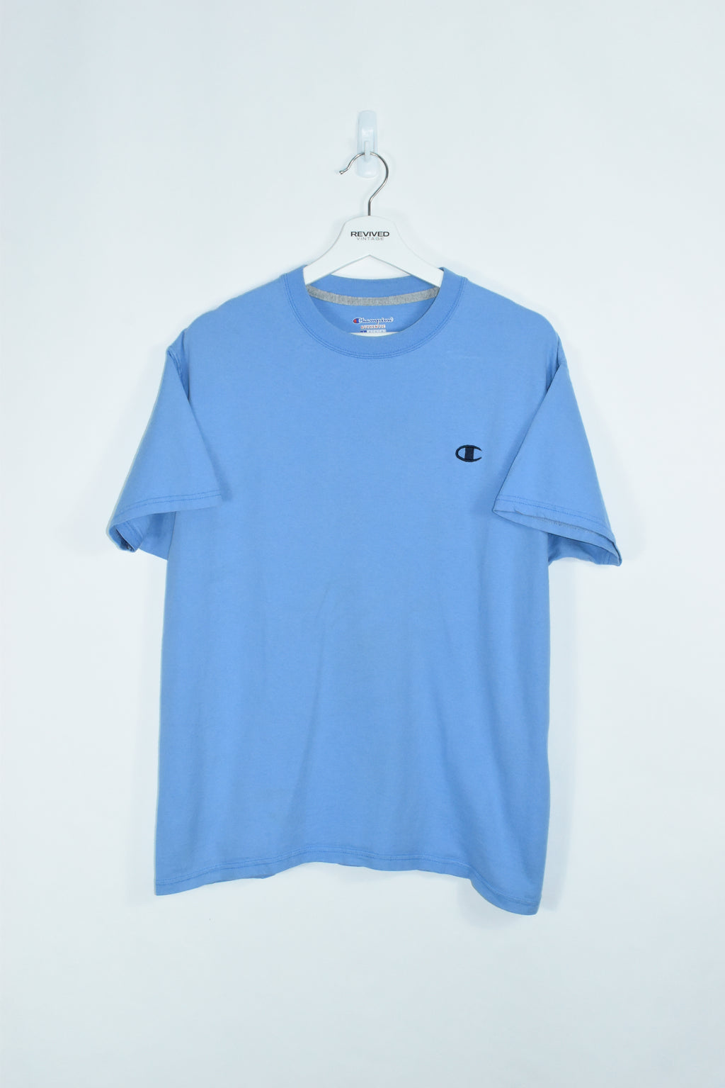 baby blue champion shirt