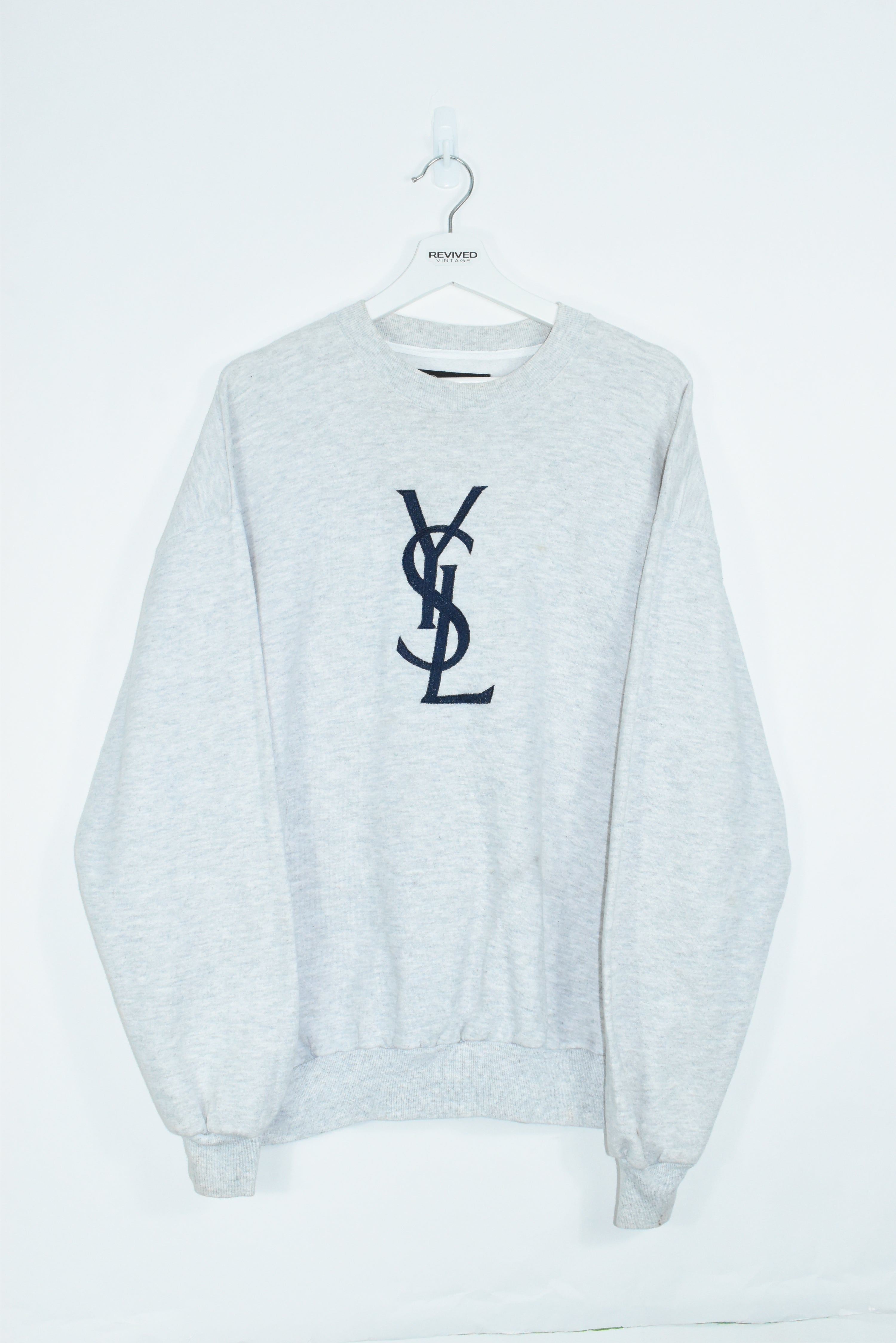 Vintage YSL Embroidery Bootleg Sweatshirt XLARGE