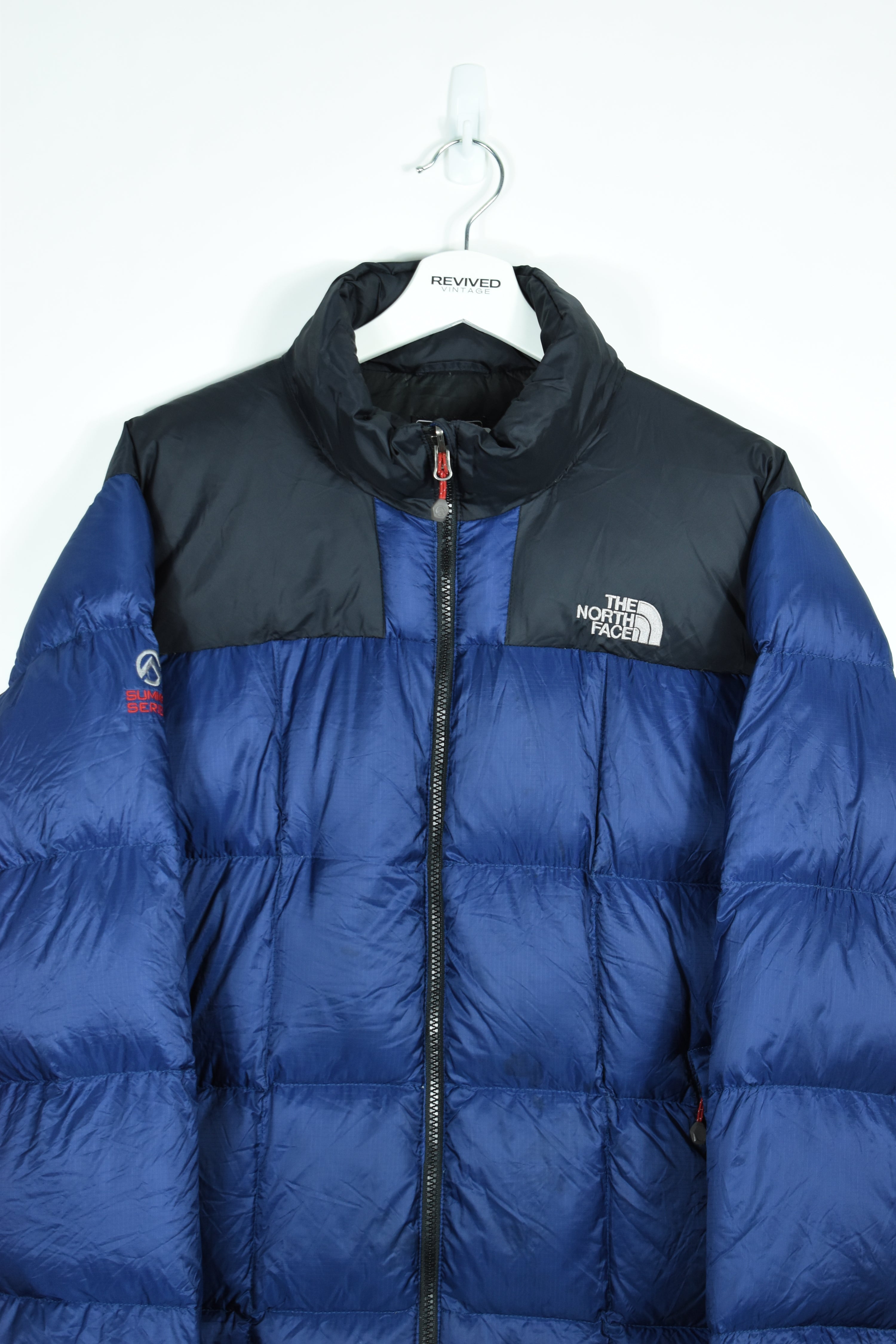 Vintage North Face Navy Puffer 800 Sumit Series LARGE (Baggy)