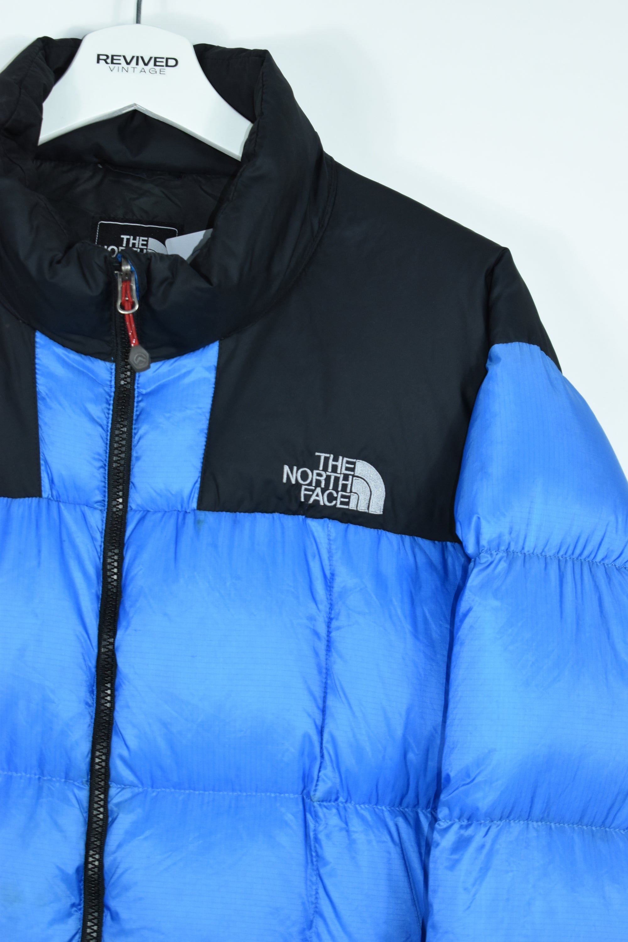 North face baby blue clearance puffer