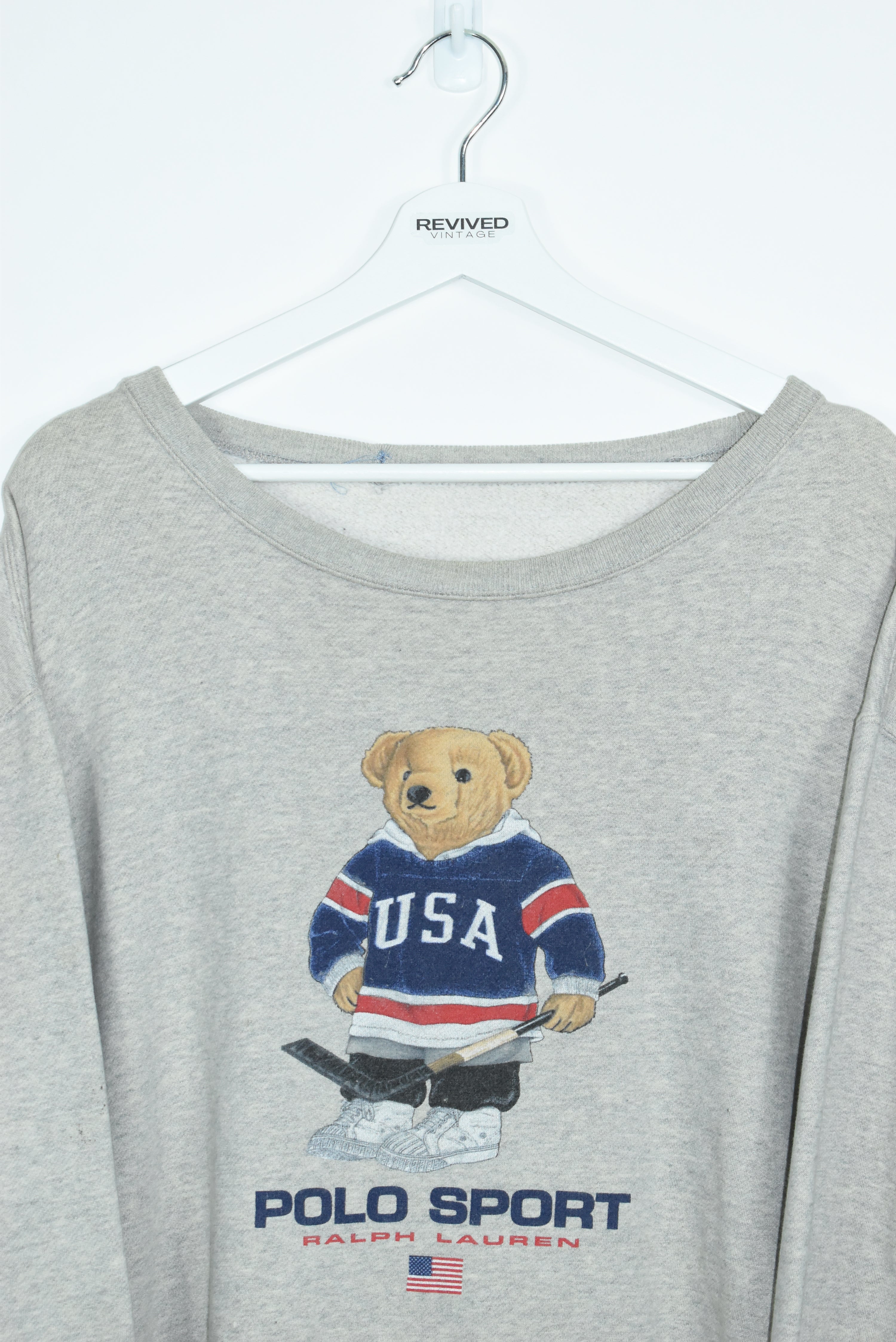 Vintage polo hot sale bear sweatshirt