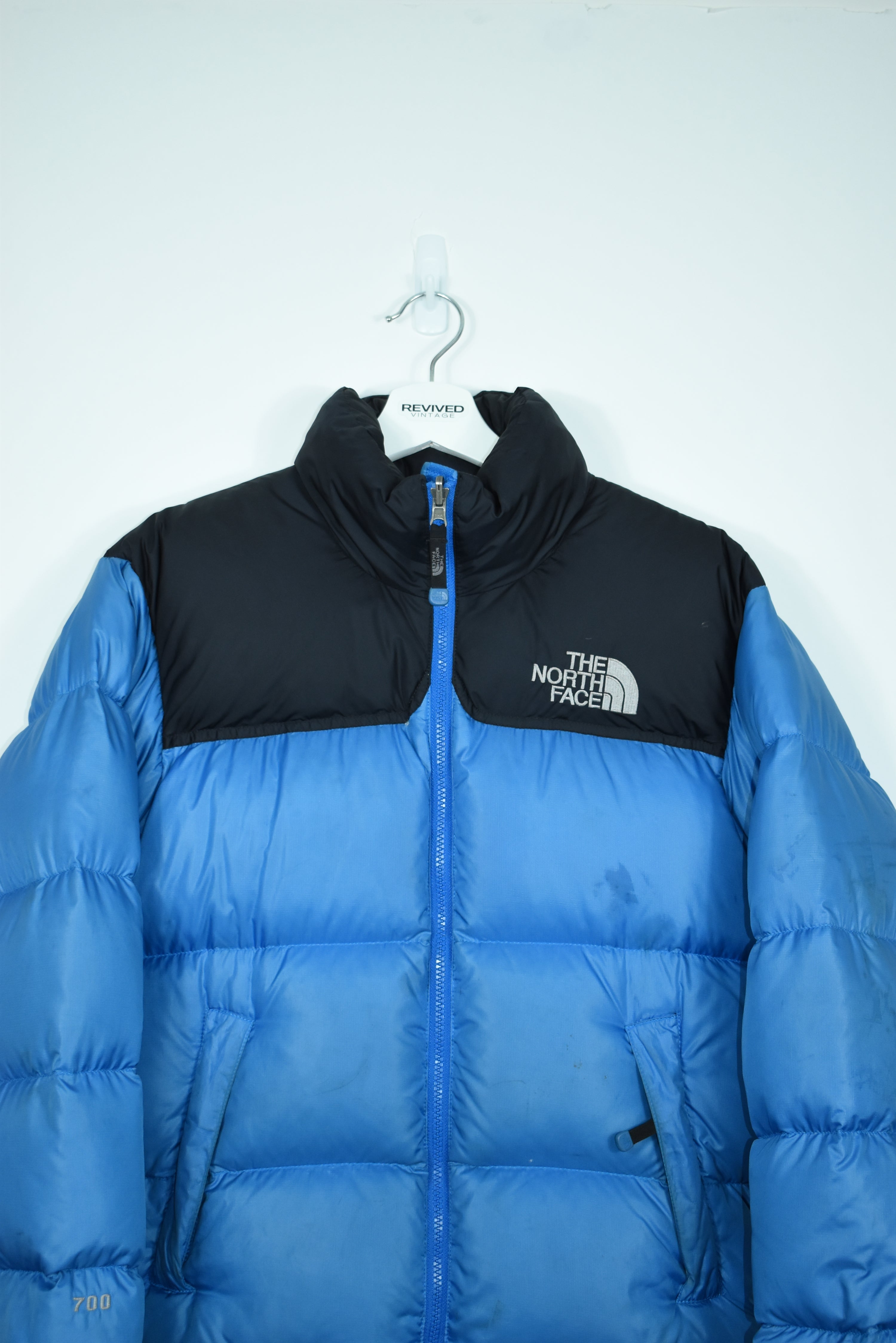 North face nuptse jacket light online blue