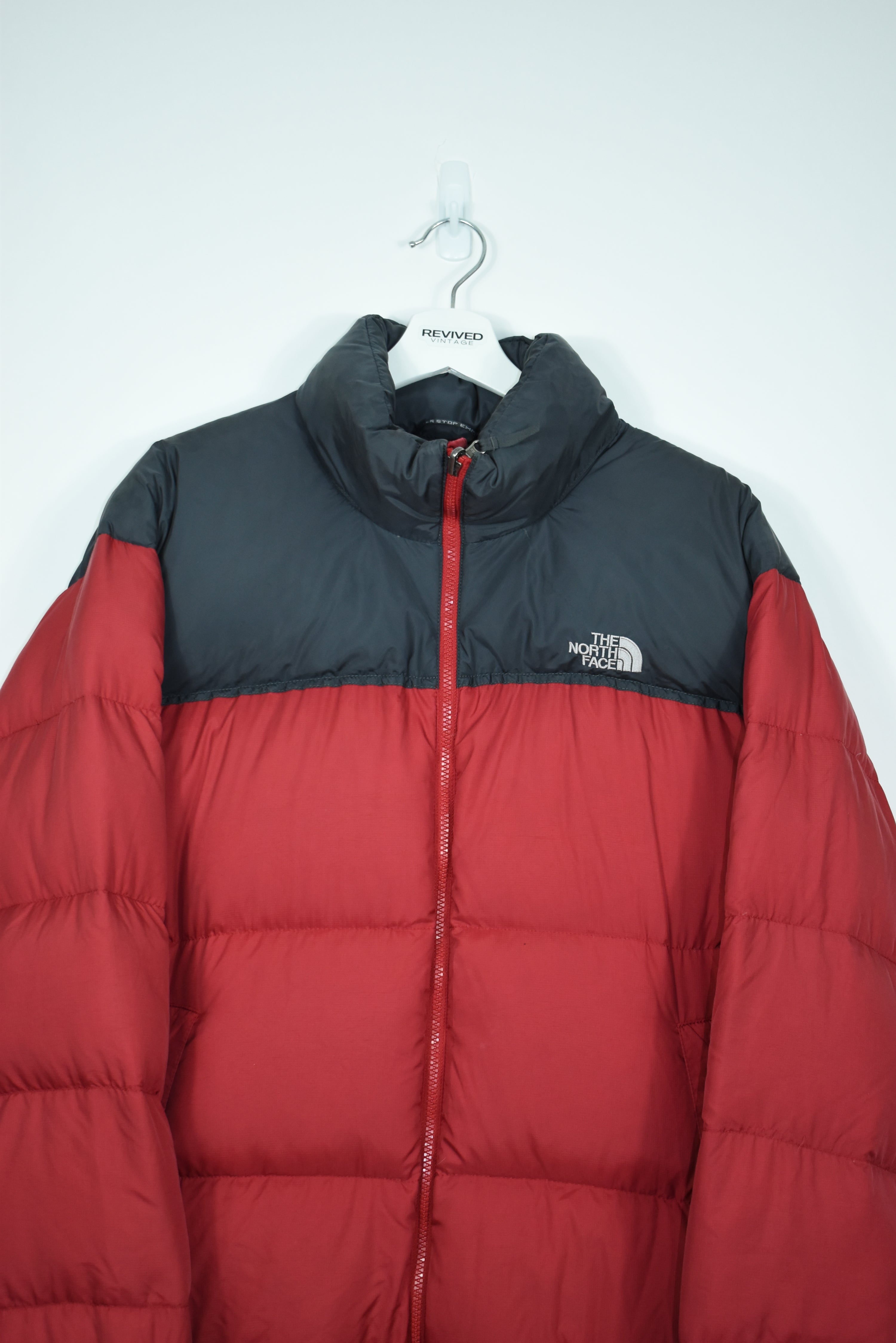 North face best sale nuptse 700 red